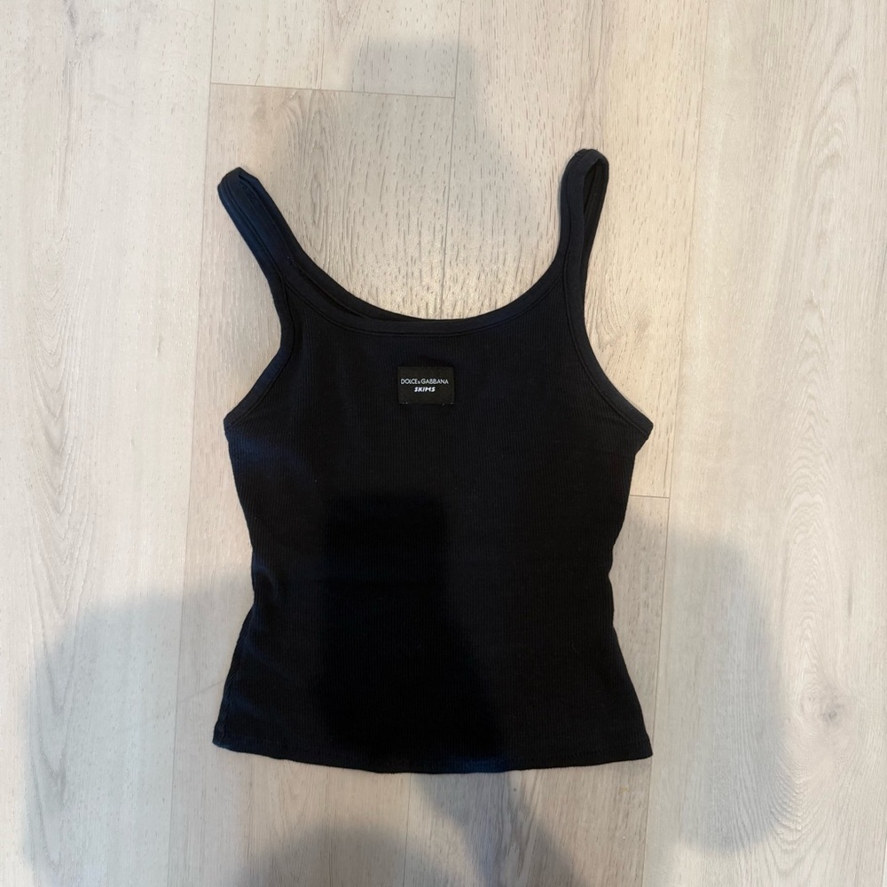 Skims x Dolce & Gabbana Black Tank